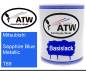 Preview: Mitsubishi, Sapphire Blue Metallic, T69: 1L Lackdose, von ATW Autoteile West.